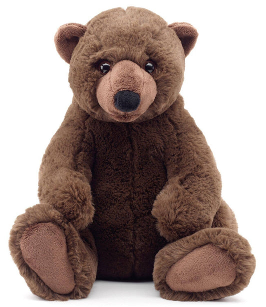 Brown grizzly bear - super soft - cuddly/plush toy